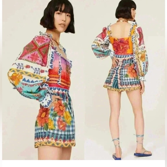 FARM Rio Colorful Patterned Blouse - Picture 4 of 13